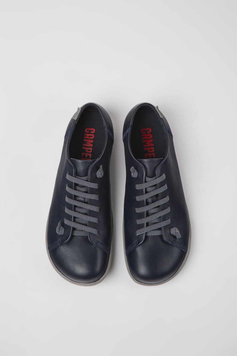 Zapatillas Camper Peu Cuero Hombre Azules | KOHIQ-5783