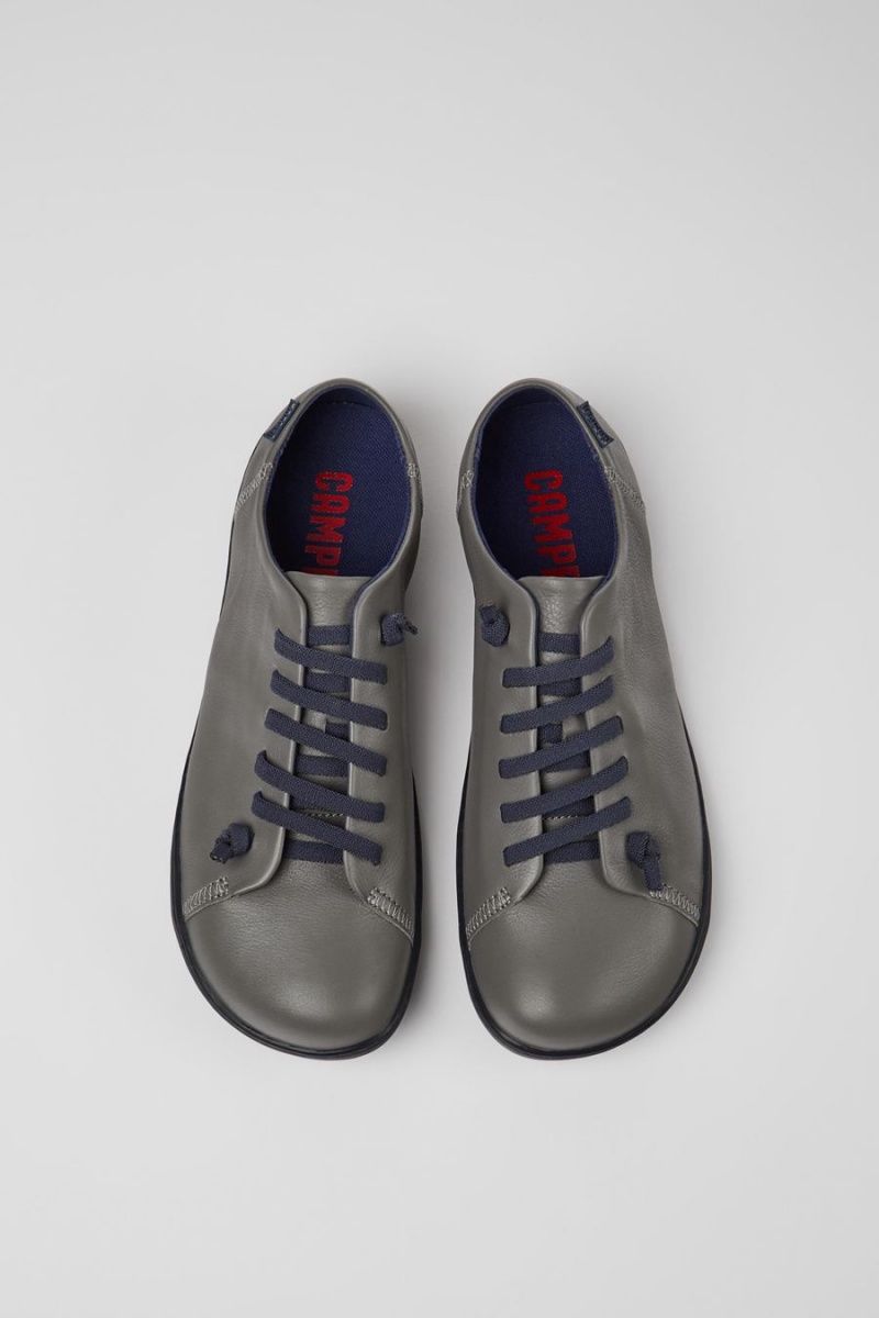 Zapatillas Camper Peu Cuero Hombre Gris | UQZAC-3689