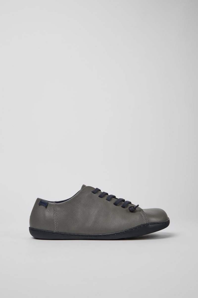 Zapatillas Camper Peu Cuero Hombre Gris | UQZAC-3689