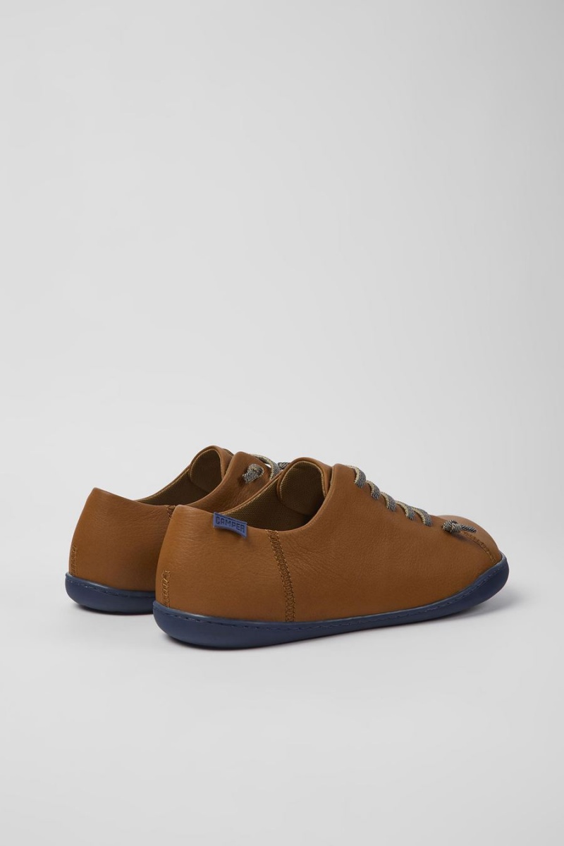 Zapatillas Camper Peu Cuero Hombre Marrones | QCVNF-4631