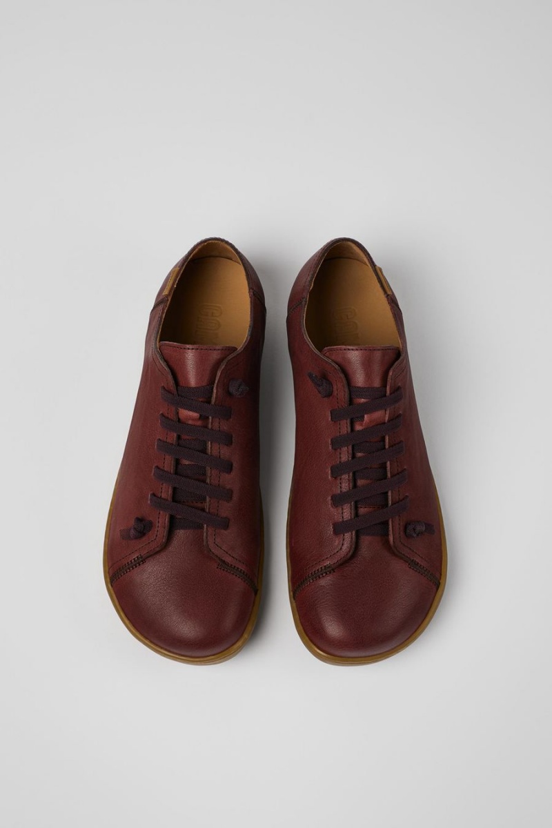 Zapatillas Camper Peu Cuero Hombre Marrones | RLSWO-5106