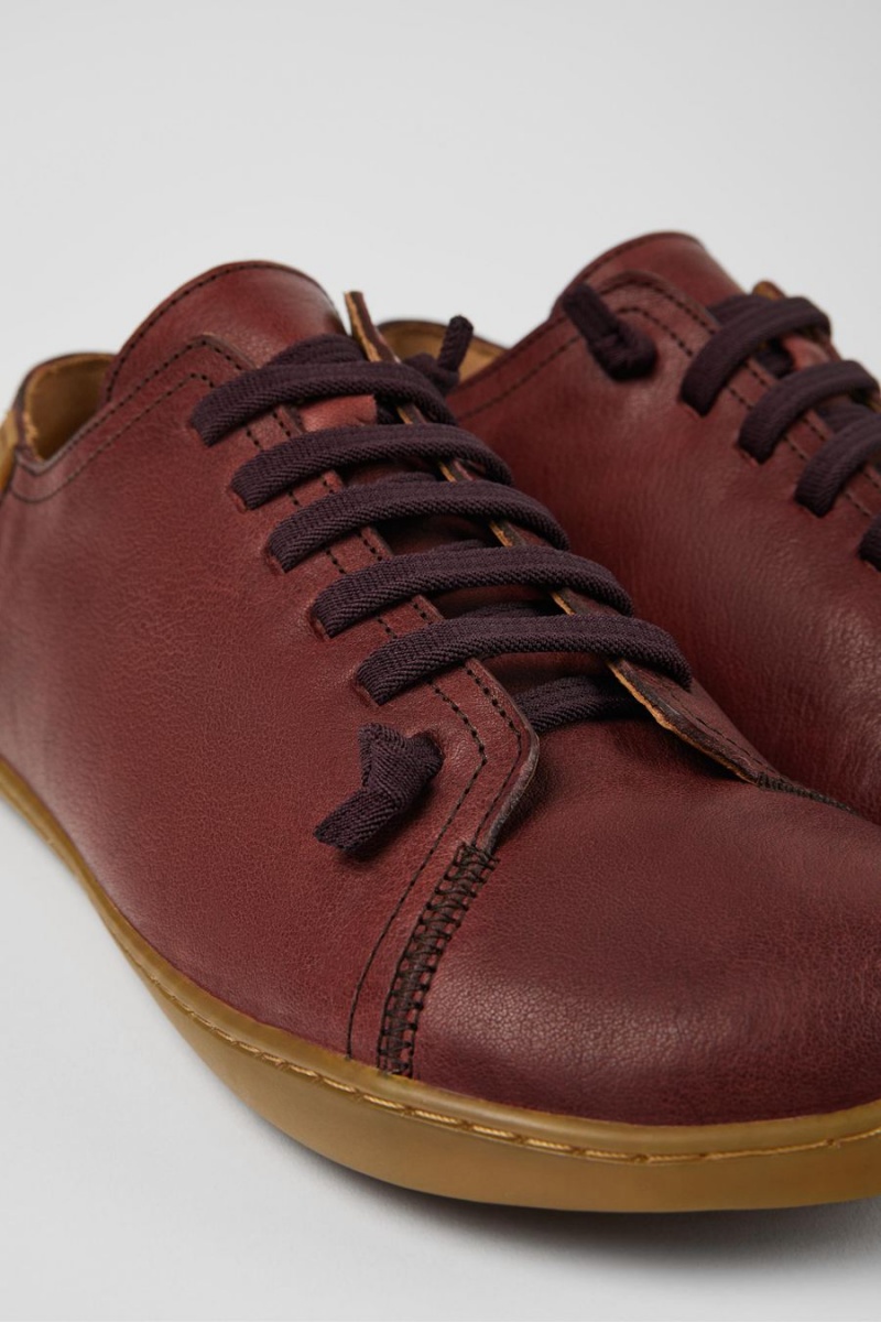 Zapatillas Camper Peu Cuero Hombre Marrones | RLSWO-5106