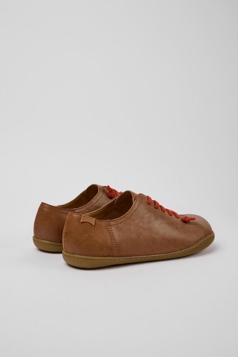 Zapatillas Camper Peu Cuero Hombre Marrones | SCFIE-3569