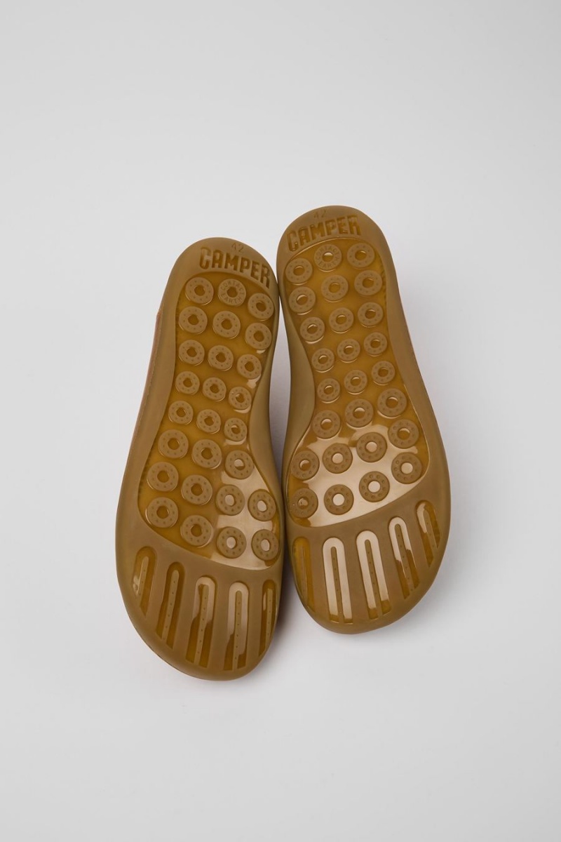 Zapatillas Camper Peu Cuero Hombre Marrones | SCFIE-3569
