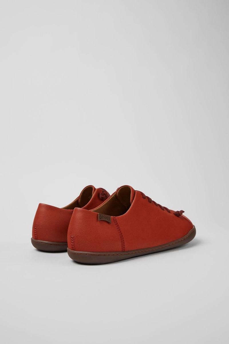 Zapatillas Camper Peu Cuero Hombre Rojas | QIOJD-5672
