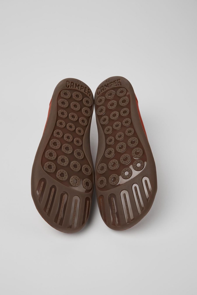 Zapatillas Camper Peu Cuero Hombre Rojas | QIOJD-5672