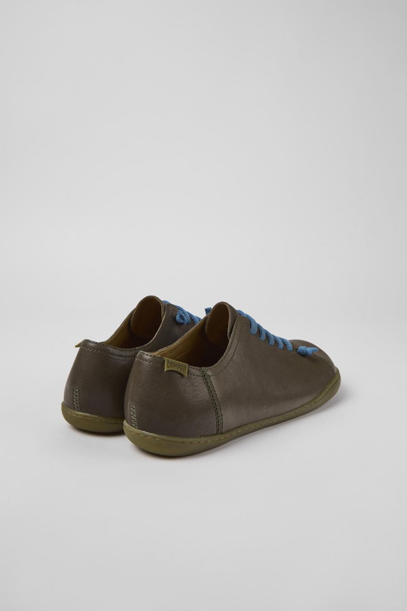 Zapatillas Camper Peu Cuero Hombre Verde | DATIL-1027