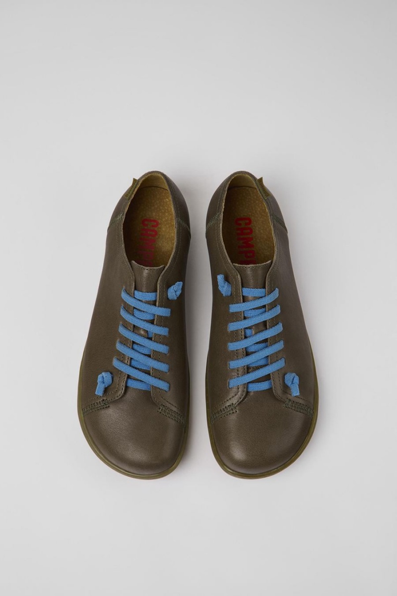 Zapatillas Camper Peu Cuero Hombre Verde | DATIL-1027