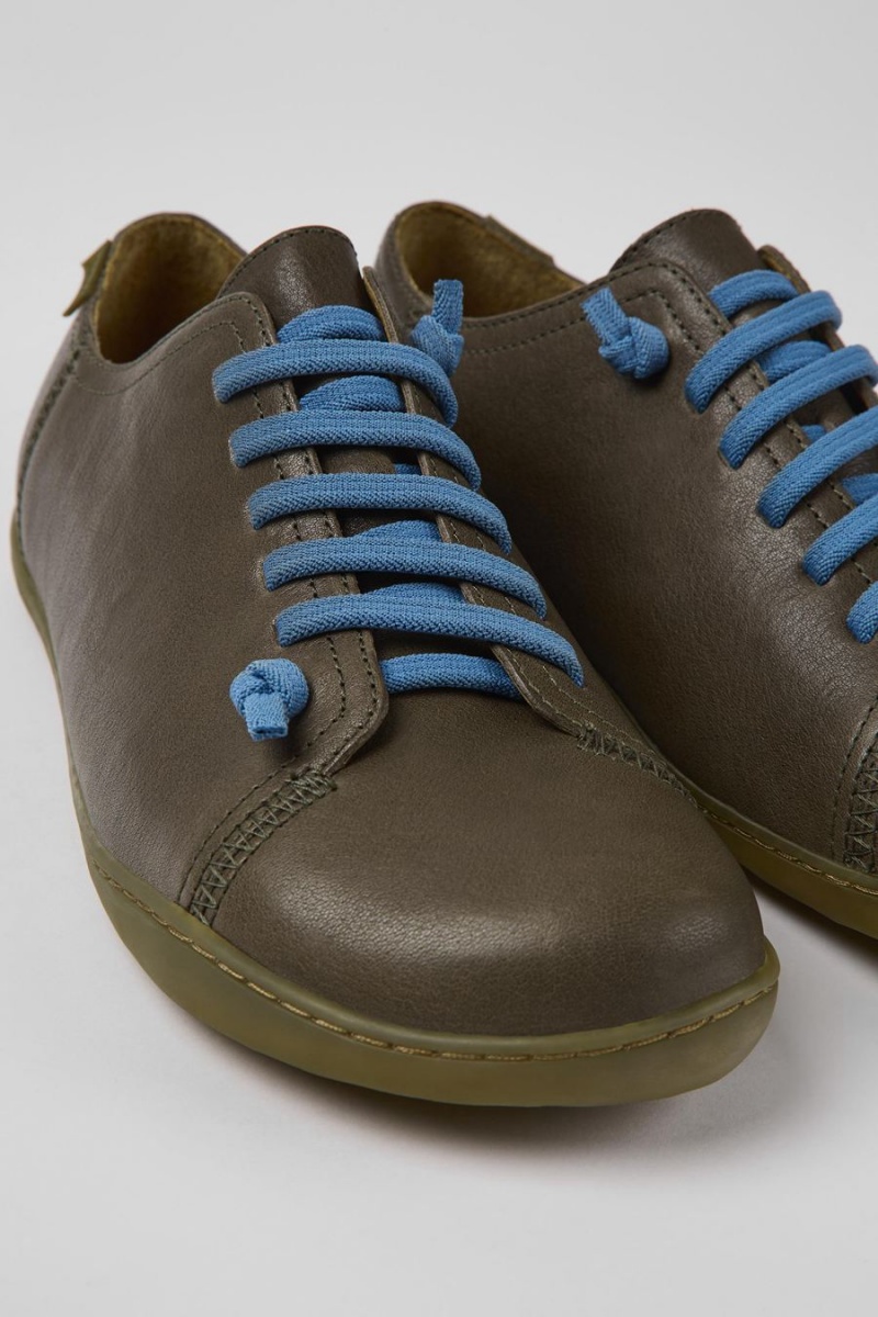 Zapatillas Camper Peu Cuero Hombre Verde | DATIL-1027