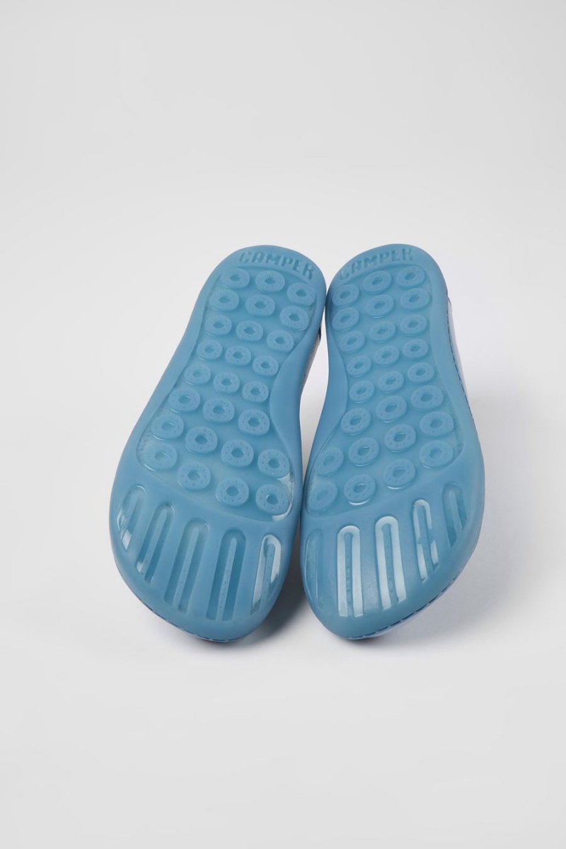 Zapatillas Camper Peu Cuero Mujer Azules | NDBAC-5706