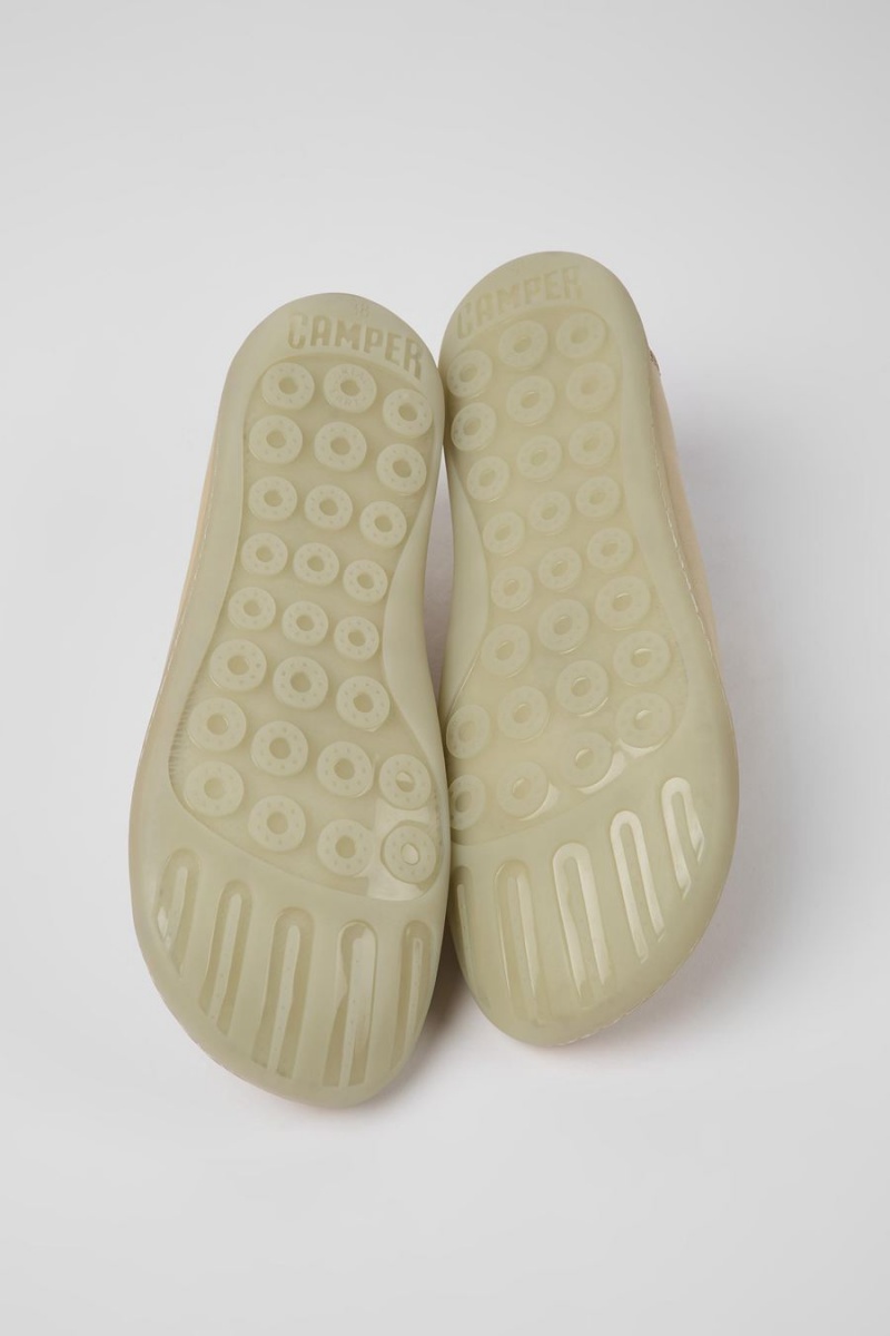 Zapatillas Camper Peu Cuero Mujer Beige | QKHOL-0721