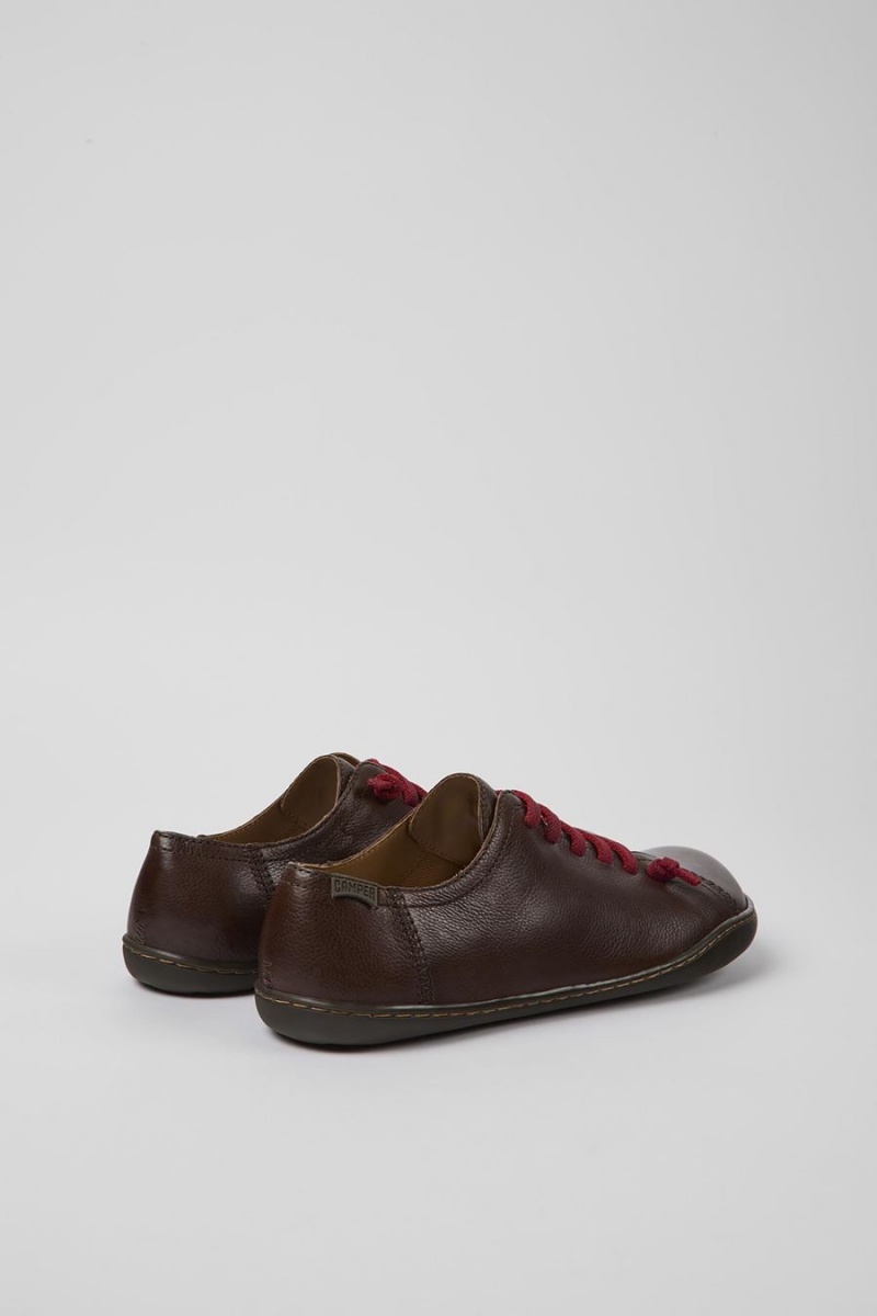 Zapatillas Camper Peu Cuero Mujer Marrones | STPNU-0341