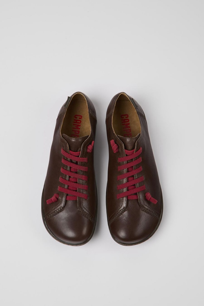 Zapatillas Camper Peu Cuero Mujer Marrones | STPNU-0341