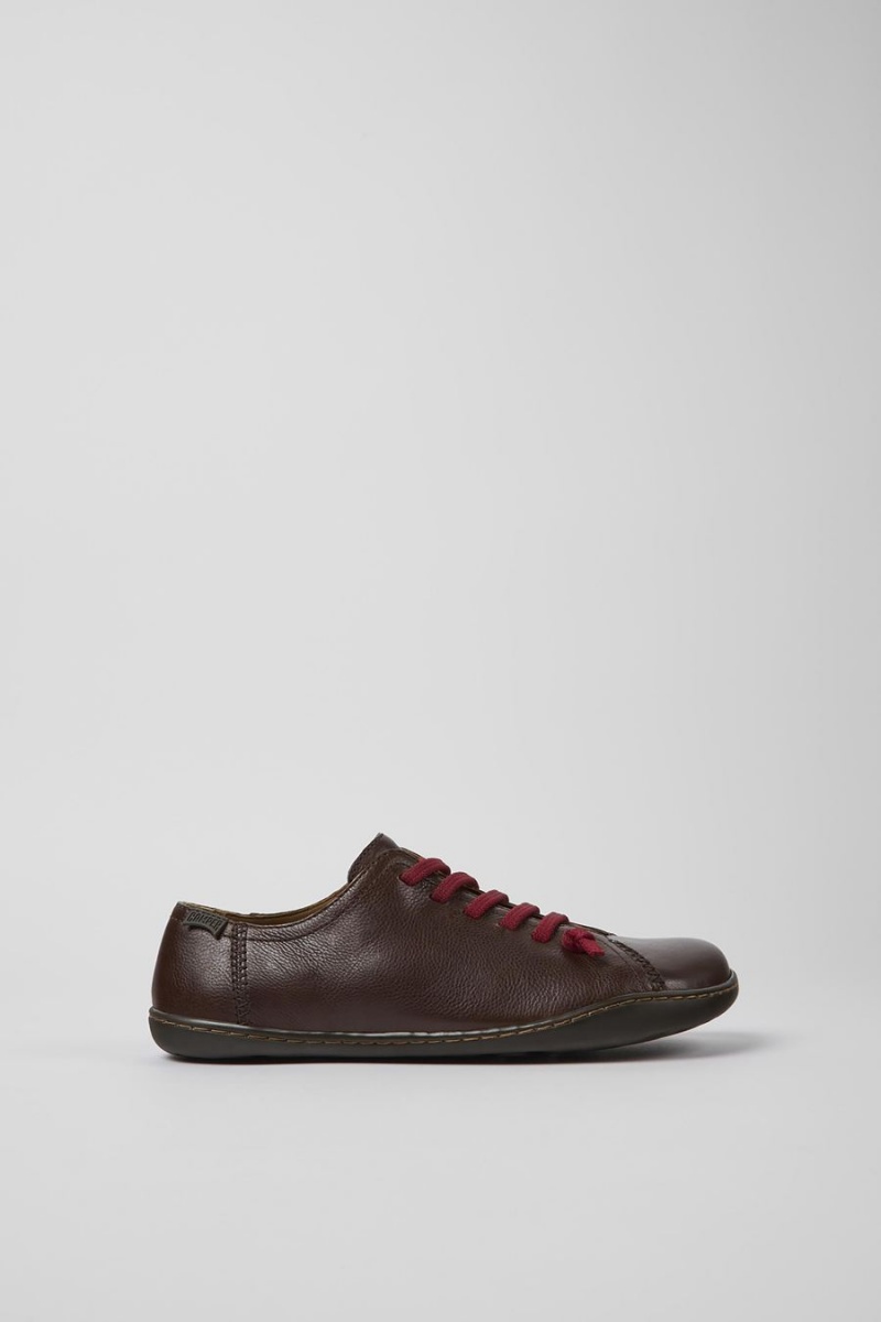 Zapatillas Camper Peu Cuero Mujer Marrones | STPNU-0341