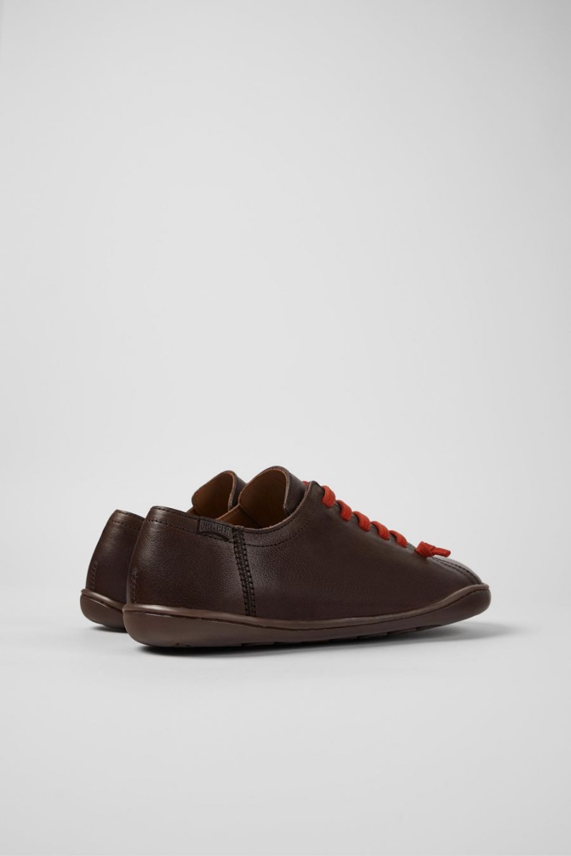 Zapatillas Camper Peu Cuero Mujer Marrones | ZRUJK-6530