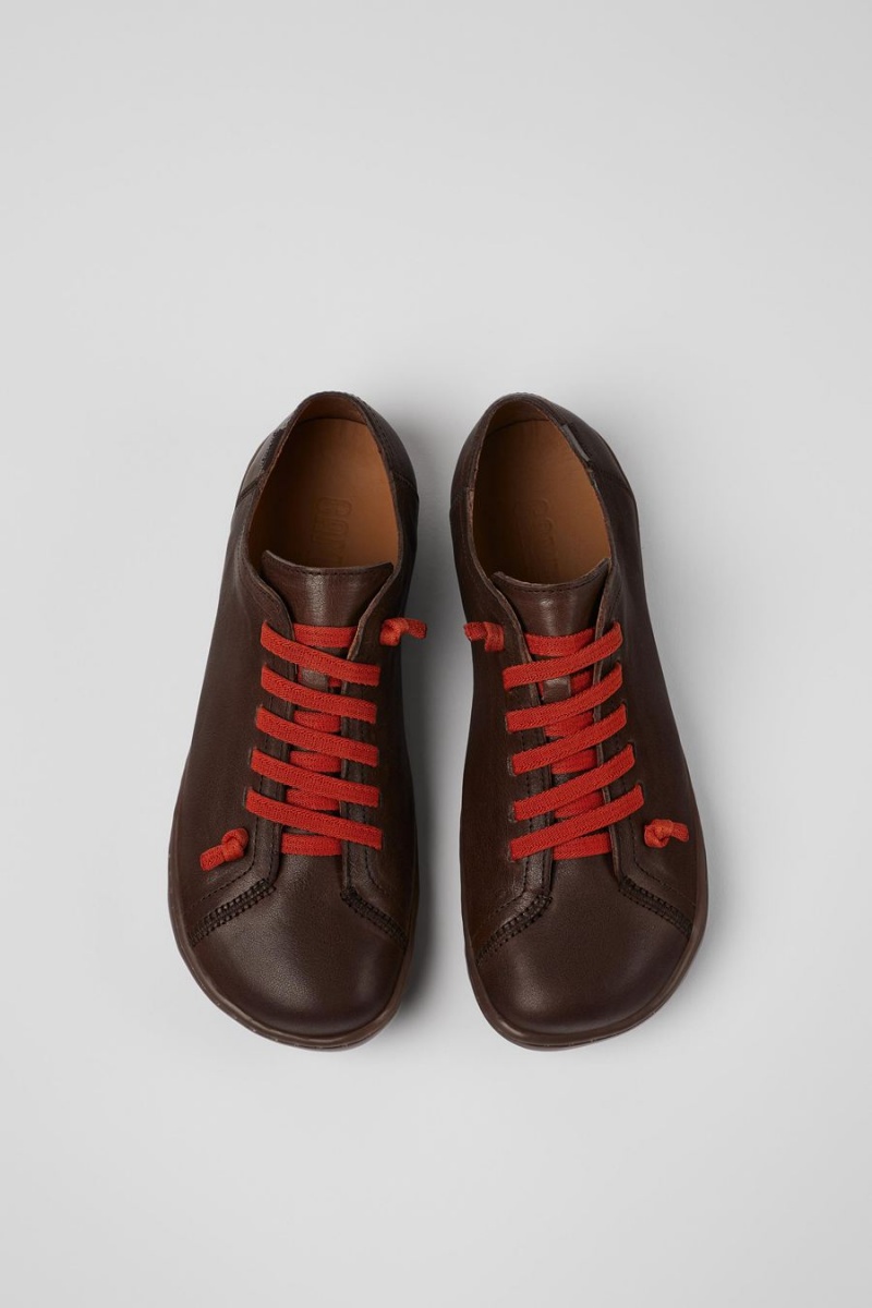 Zapatillas Camper Peu Cuero Mujer Marrones | ZRUJK-6530