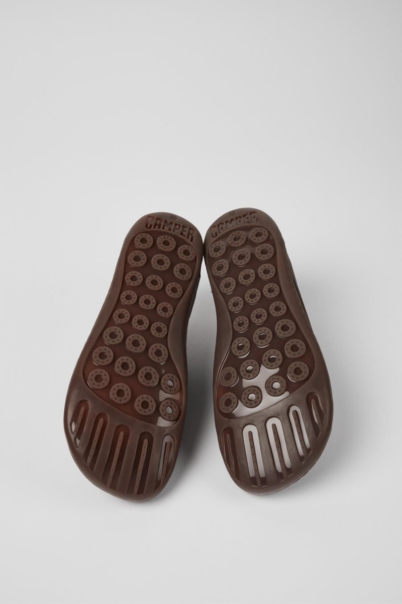 Zapatillas Camper Peu Cuero Mujer Marrones | ZRUJK-6530