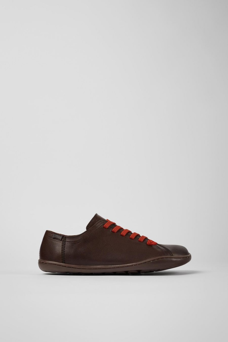 Zapatillas Camper Peu Cuero Mujer Marrones | ZRUJK-6530