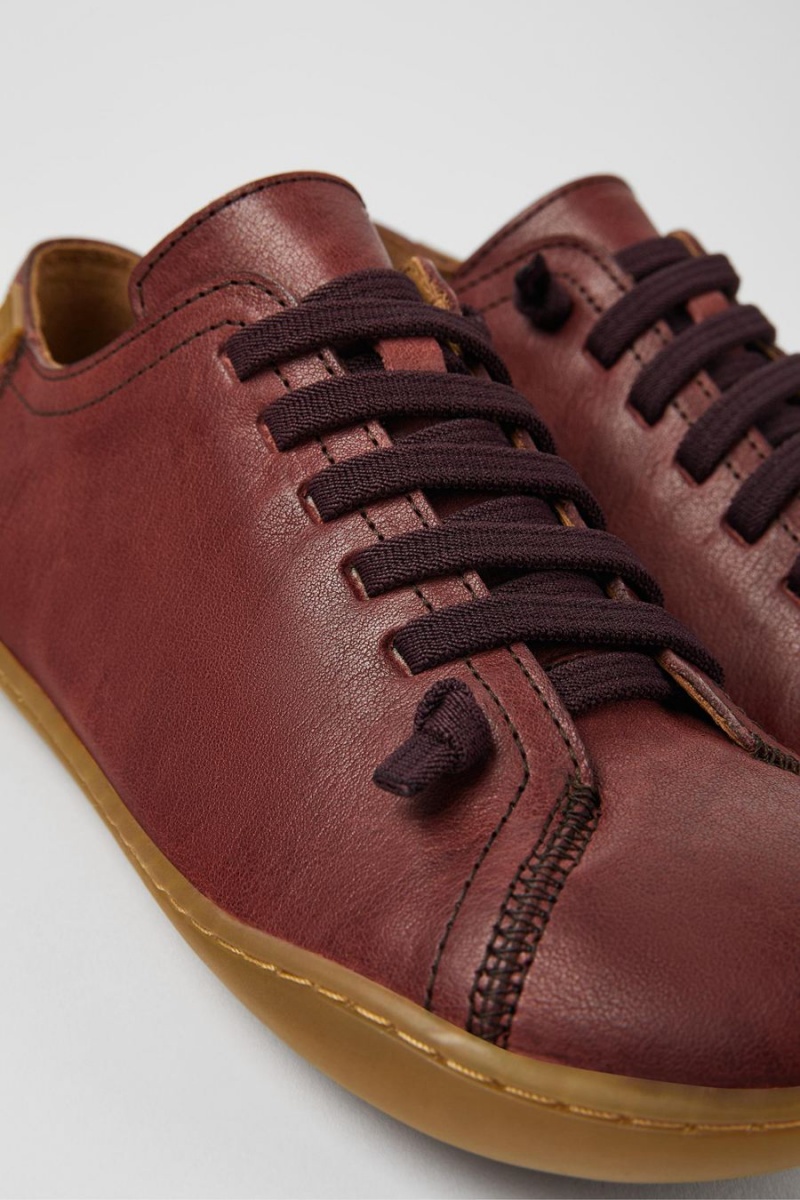 Zapatillas Camper Peu Cuero Mujer Marrones | MPVEC-4691