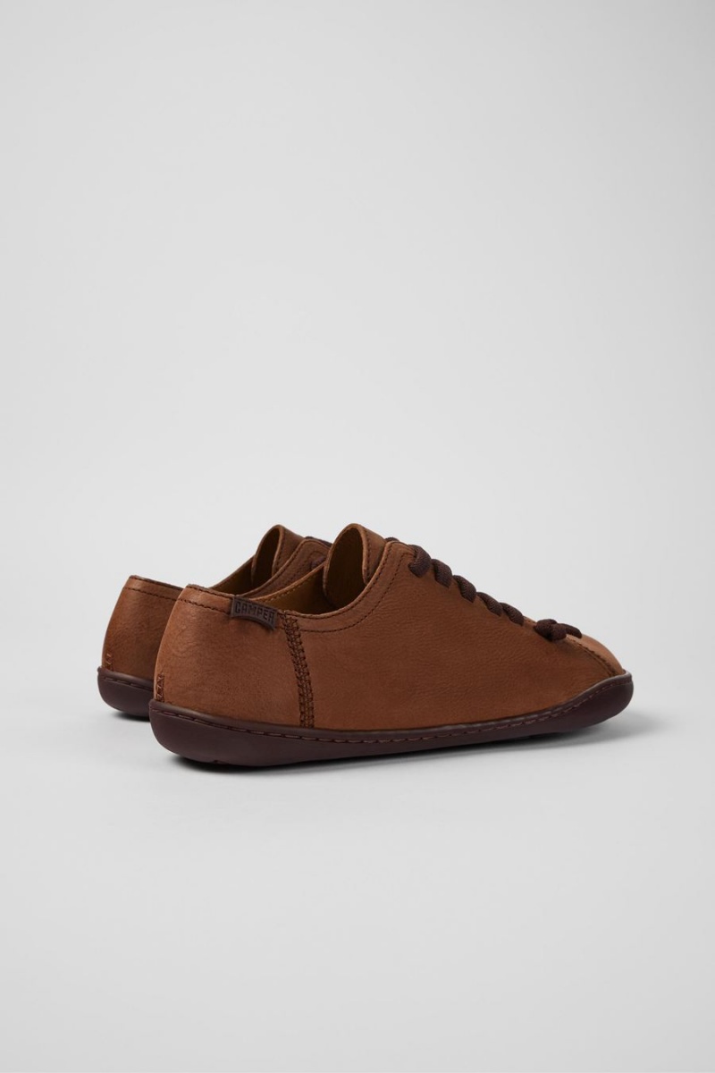 Zapatillas Camper Peu Cuero Mujer Marrones | RGTNB-0619