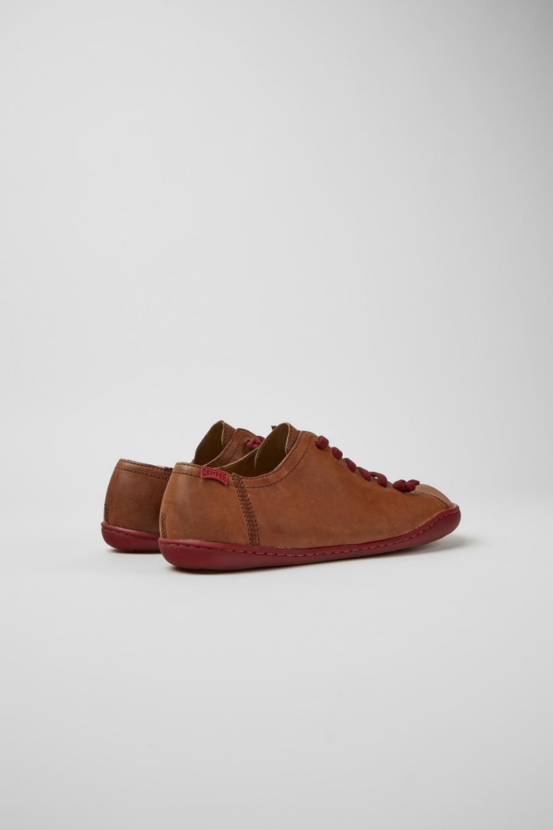 Zapatillas Camper Peu Cuero Mujer Marrones | EYCSA-5697