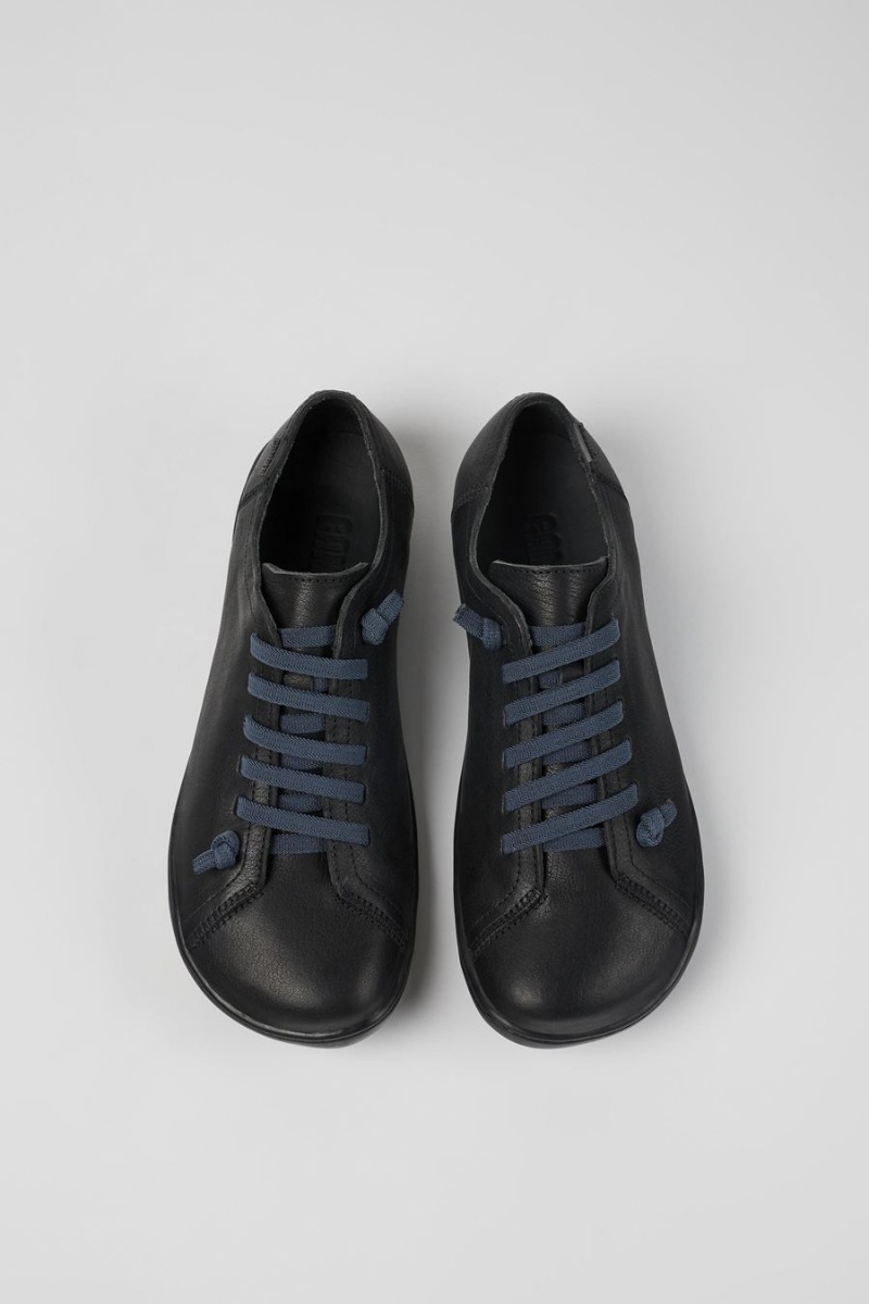 Zapatillas Camper Peu Cuero Mujer Negras | RQFKI-0845