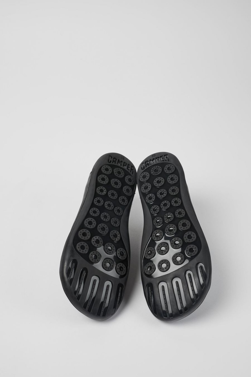 Zapatillas Camper Peu Cuero Mujer Negras | RQFKI-0845