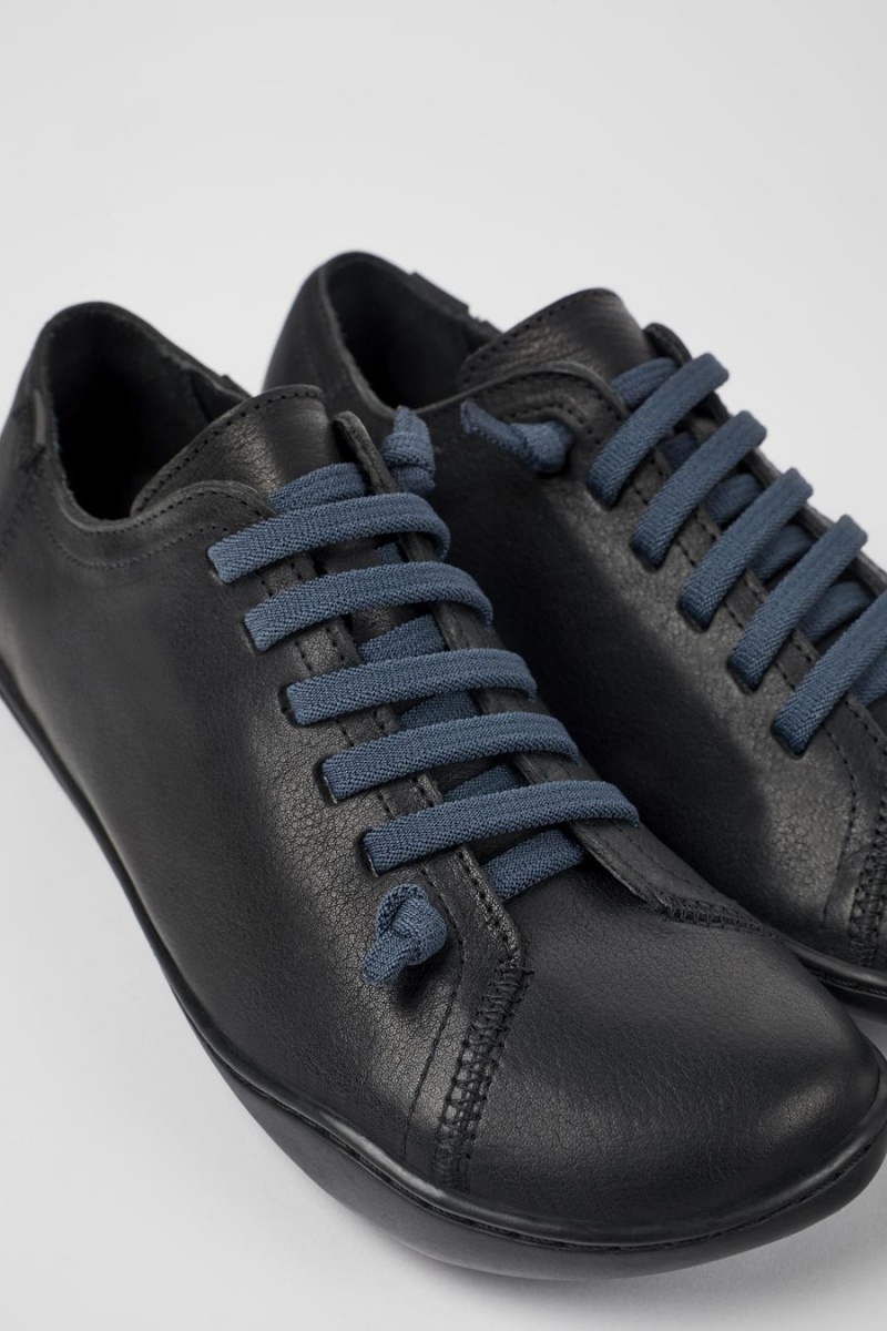 Zapatillas Camper Peu Cuero Mujer Negras | RQFKI-0845