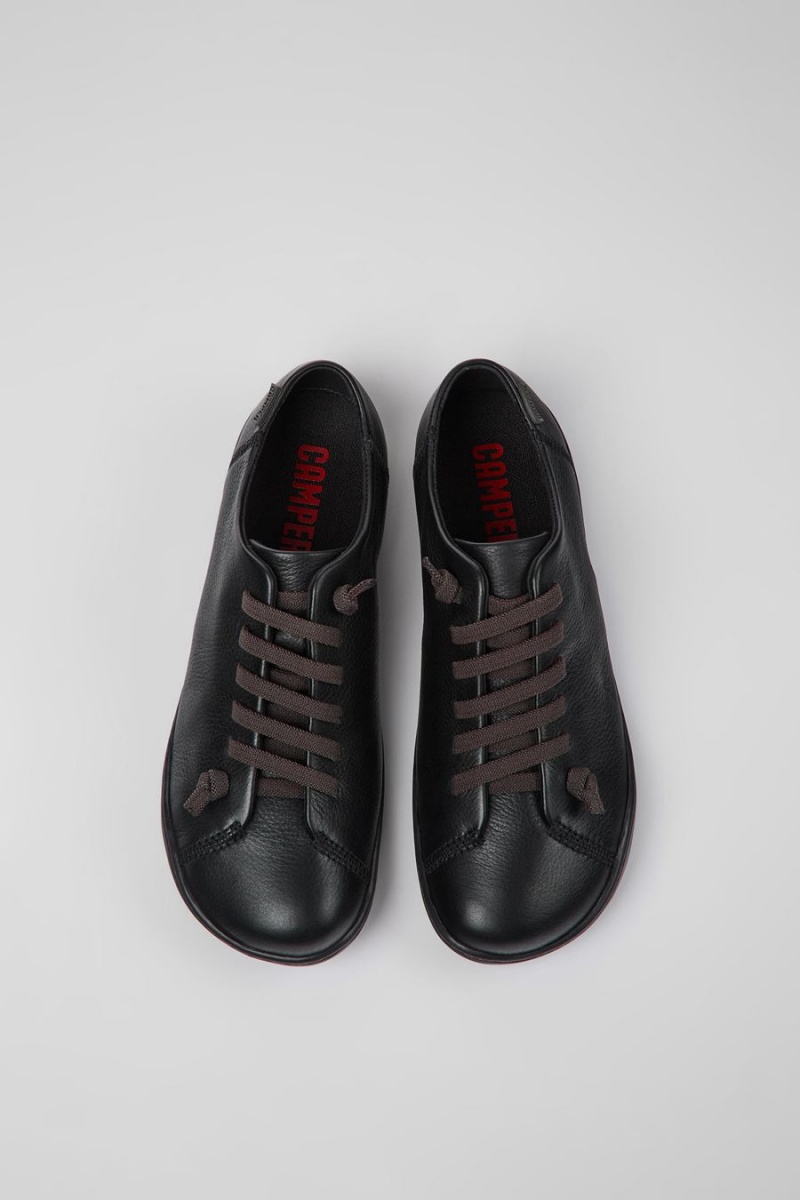 Zapatillas Camper Peu Cuero Mujer Negras | LGUJT-4968