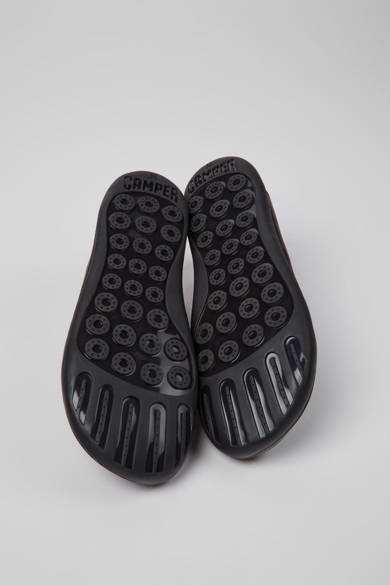 Zapatillas Camper Peu Cuero Mujer Negras | LGUJT-4968