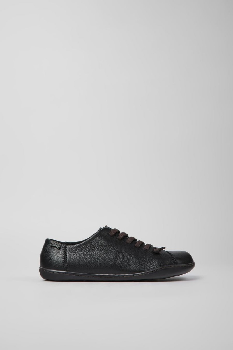Zapatillas Camper Peu Cuero Mujer Negras | LGUJT-4968
