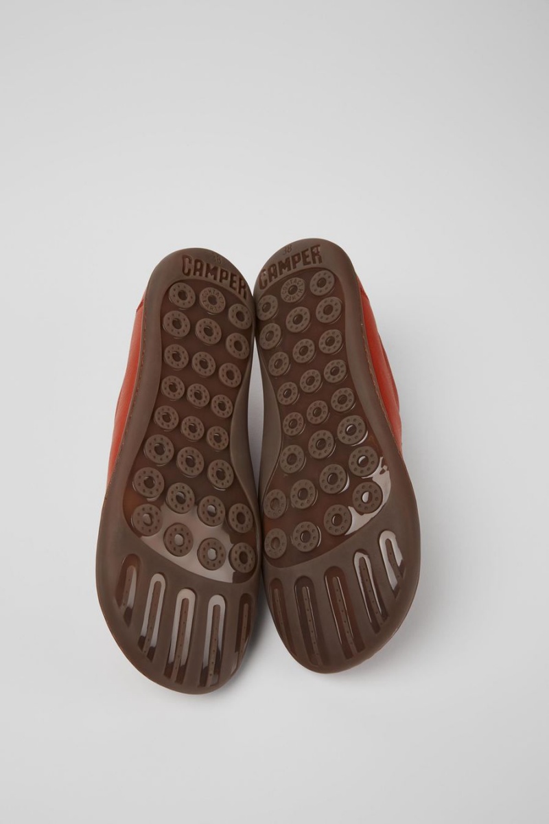 Zapatillas Camper Peu Cuero Mujer Rojas | DKSHJ-6925