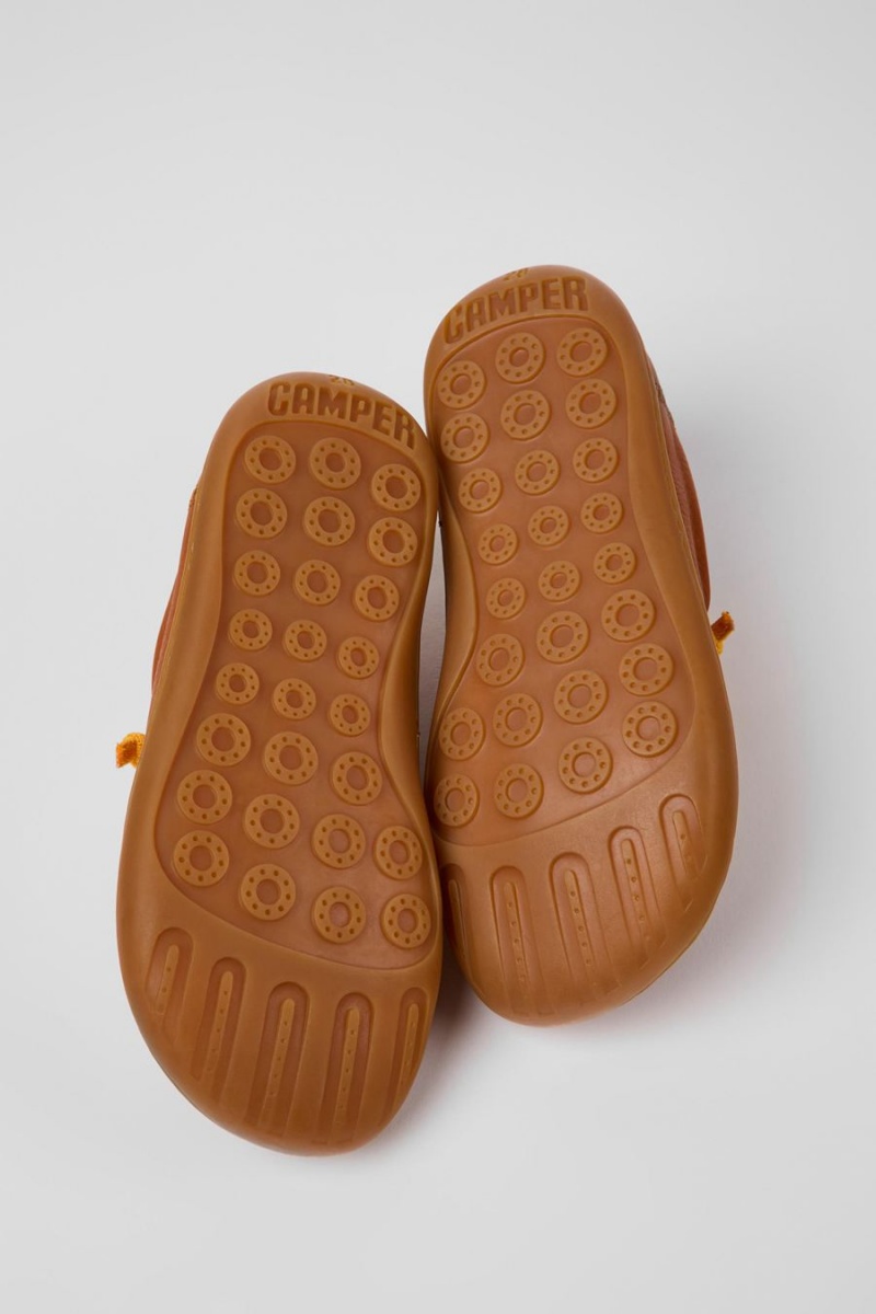 Zapatillas Camper Peu Cuero Niña Marrones | ZEKHS-9261