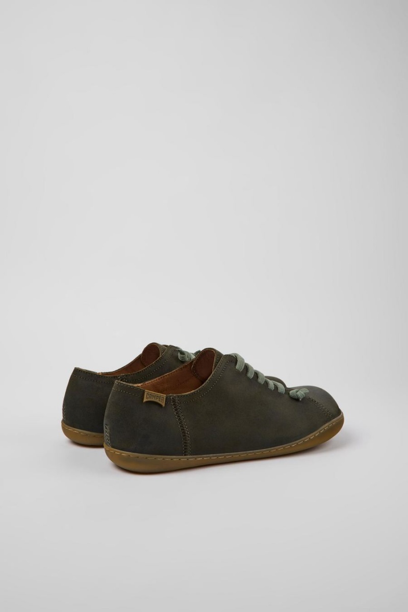 Zapatillas Camper Peu Nubuck Hombre Verde | JVMZN-0598