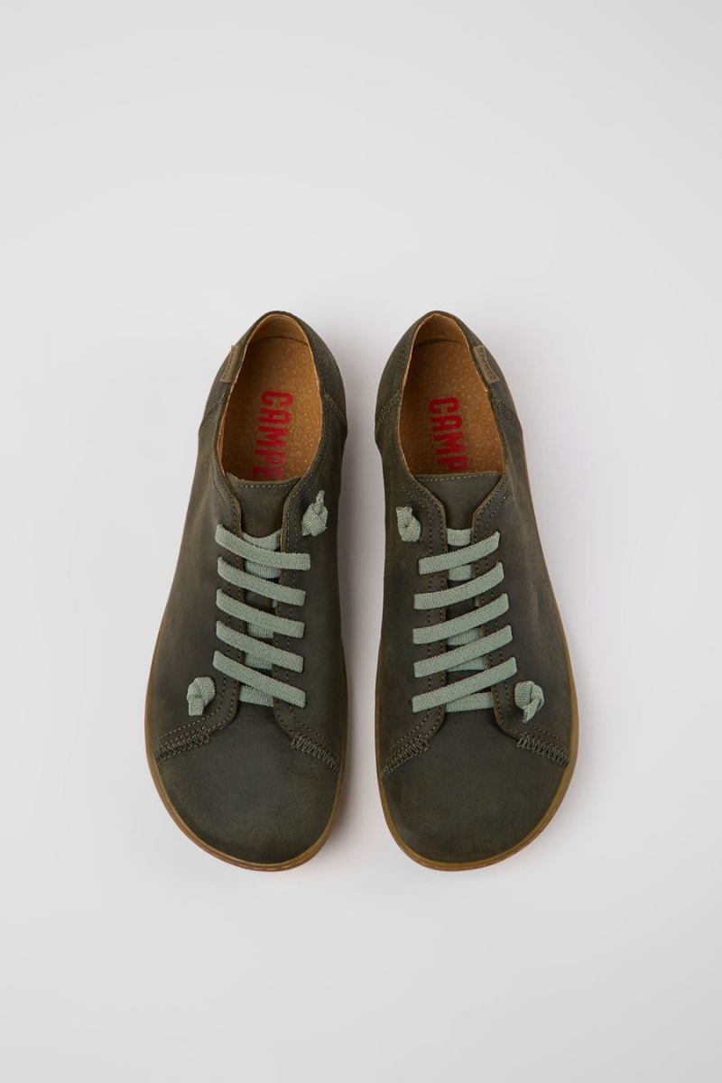 Zapatillas Camper Peu Nubuck Hombre Verde | JVMZN-0598