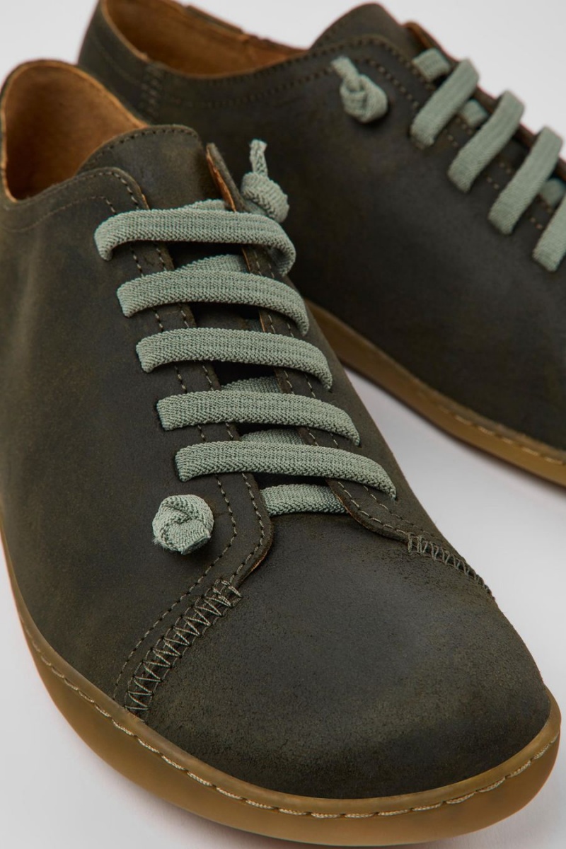 Zapatillas Camper Peu Nubuck Hombre Verde | JVMZN-0598