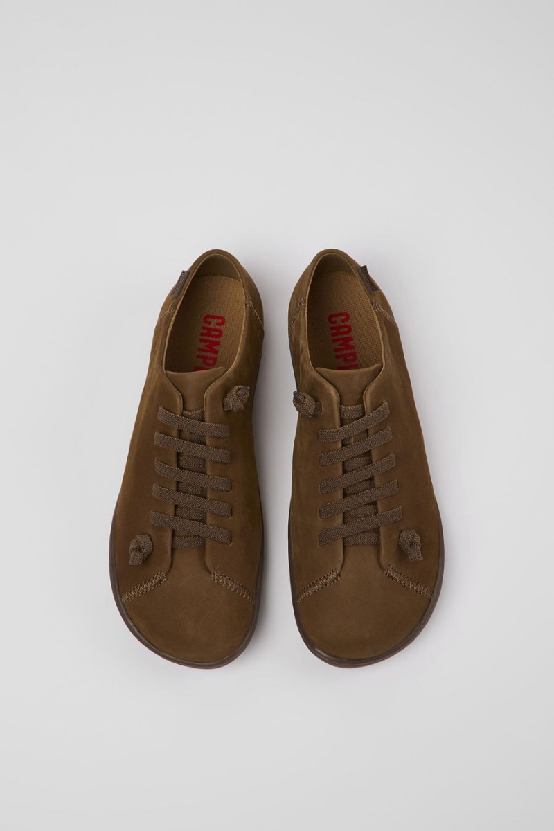Zapatillas Camper Peu Nubuck Mujer Marrones | CQIMH-6510