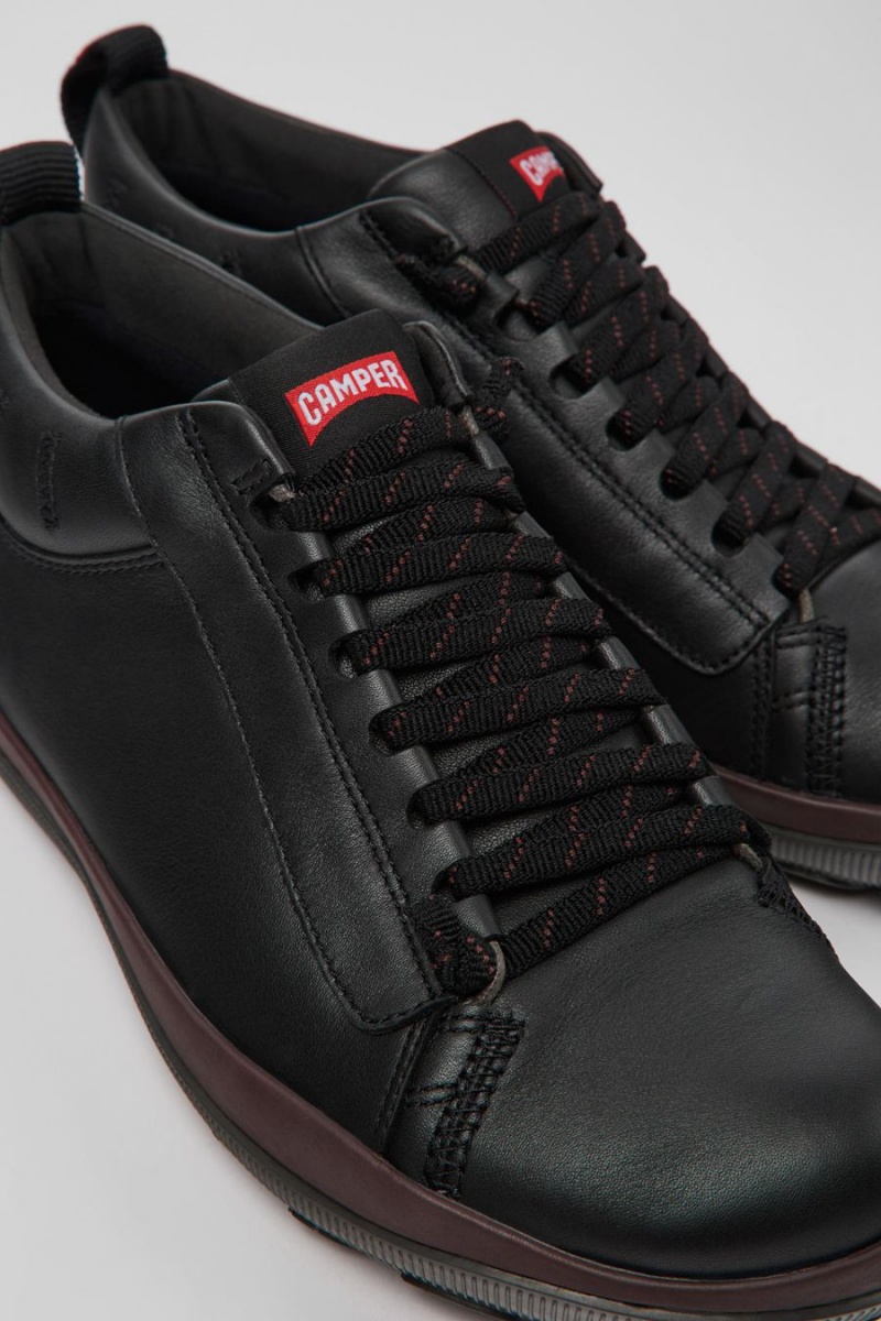 Zapatillas Camper Peu Pista Gore-tex Gore-tex Cuero Hombre Negras | MWRFD-3829