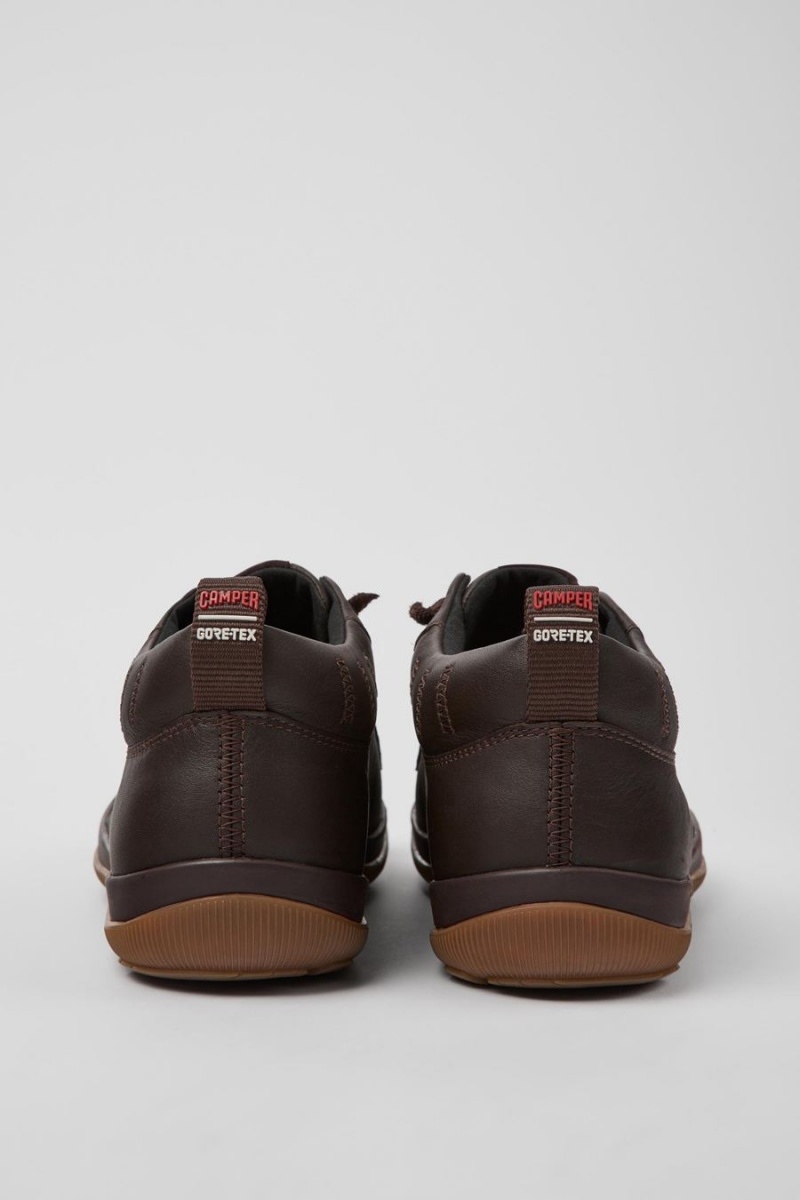 Zapatillas Camper Peu Pista Gore-tex Gore-tex Cuero Hombre Marrones | LZRMT-5827