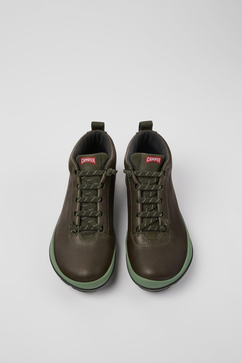 Zapatillas Camper Peu Pista Gore-tex Gore-tex Cuero Mujer Verde | PJUVA-2713
