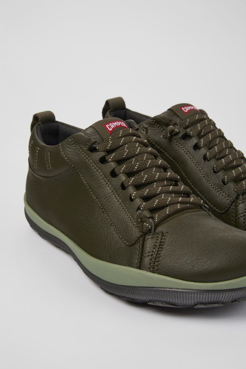 Zapatillas Camper Peu Pista Gore-tex Gore-tex Cuero Hombre Verde | WVHNA-2986