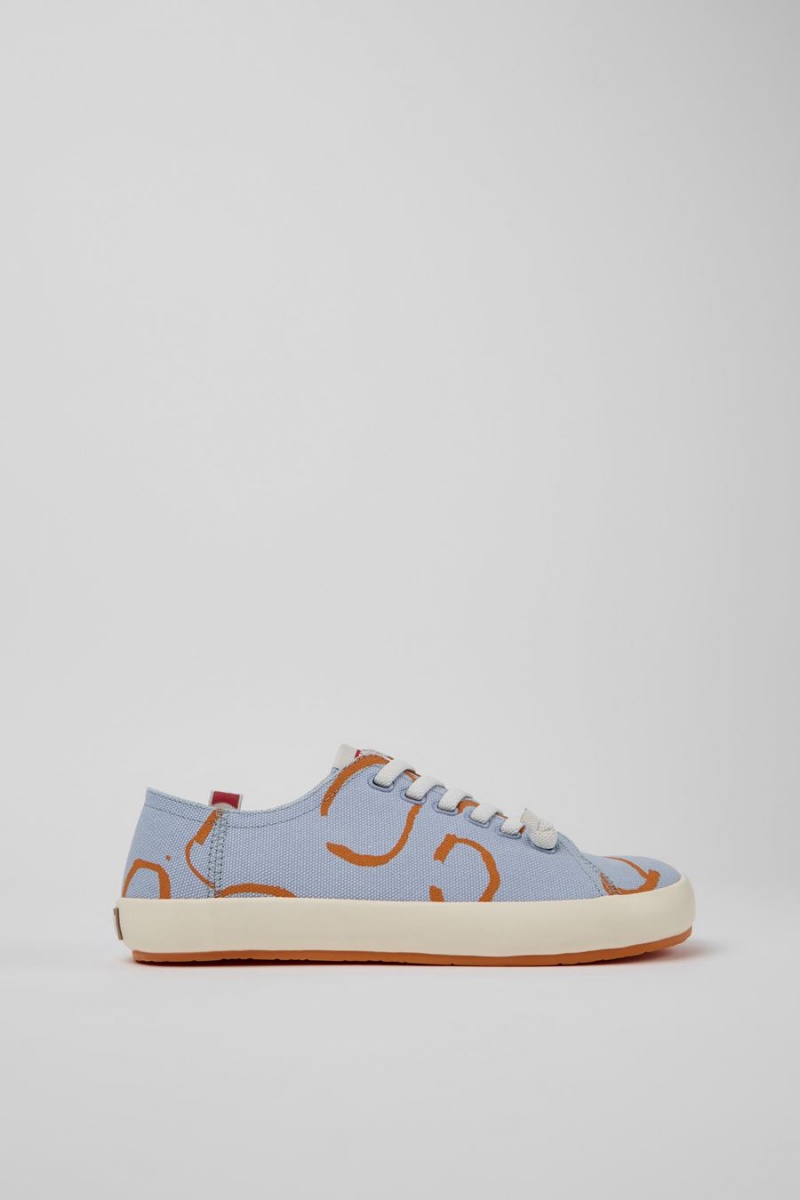 Zapatillas Camper Peu Rambla Printed Hombre Azules | UGFEH-9486