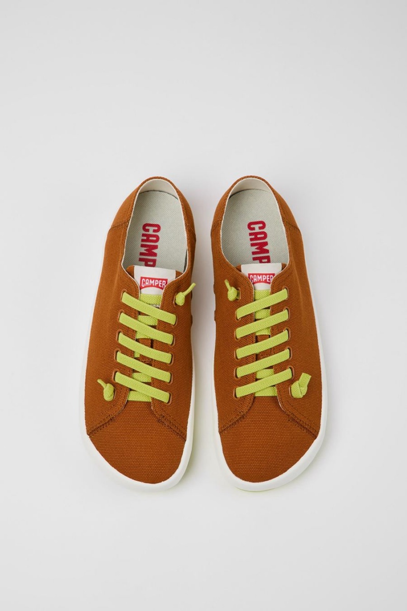 Zapatillas Camper Peu Rambla Textil Hombre Marrones | DTQLS-1569