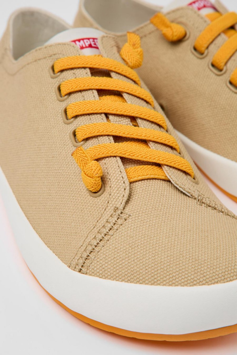 Zapatillas Camper Peu Rambla Textil Hombre Beige | UQKZT-0274