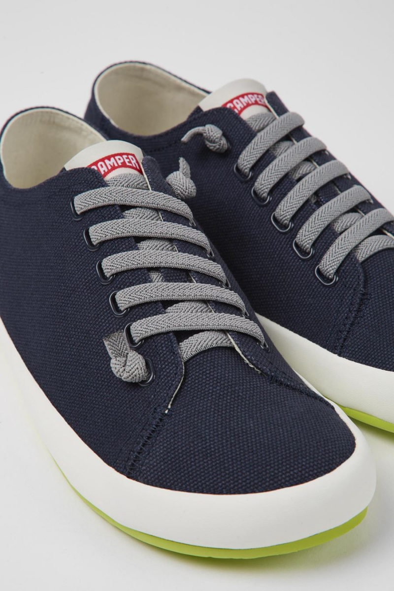 Zapatillas Camper Peu Rambla Textil Hombre Azules | QJFYK-5164