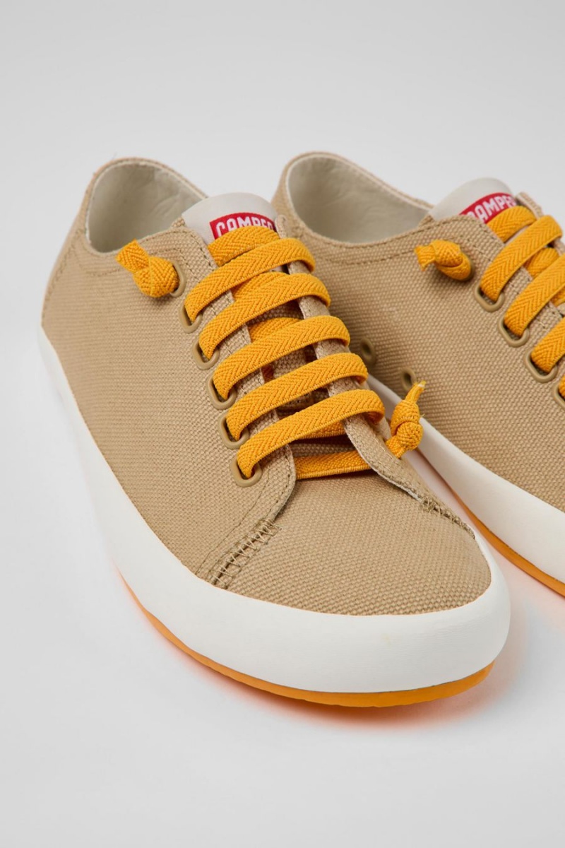 Zapatillas Camper Peu Rambla Textil Mujer Beige | GBWDJ-0623