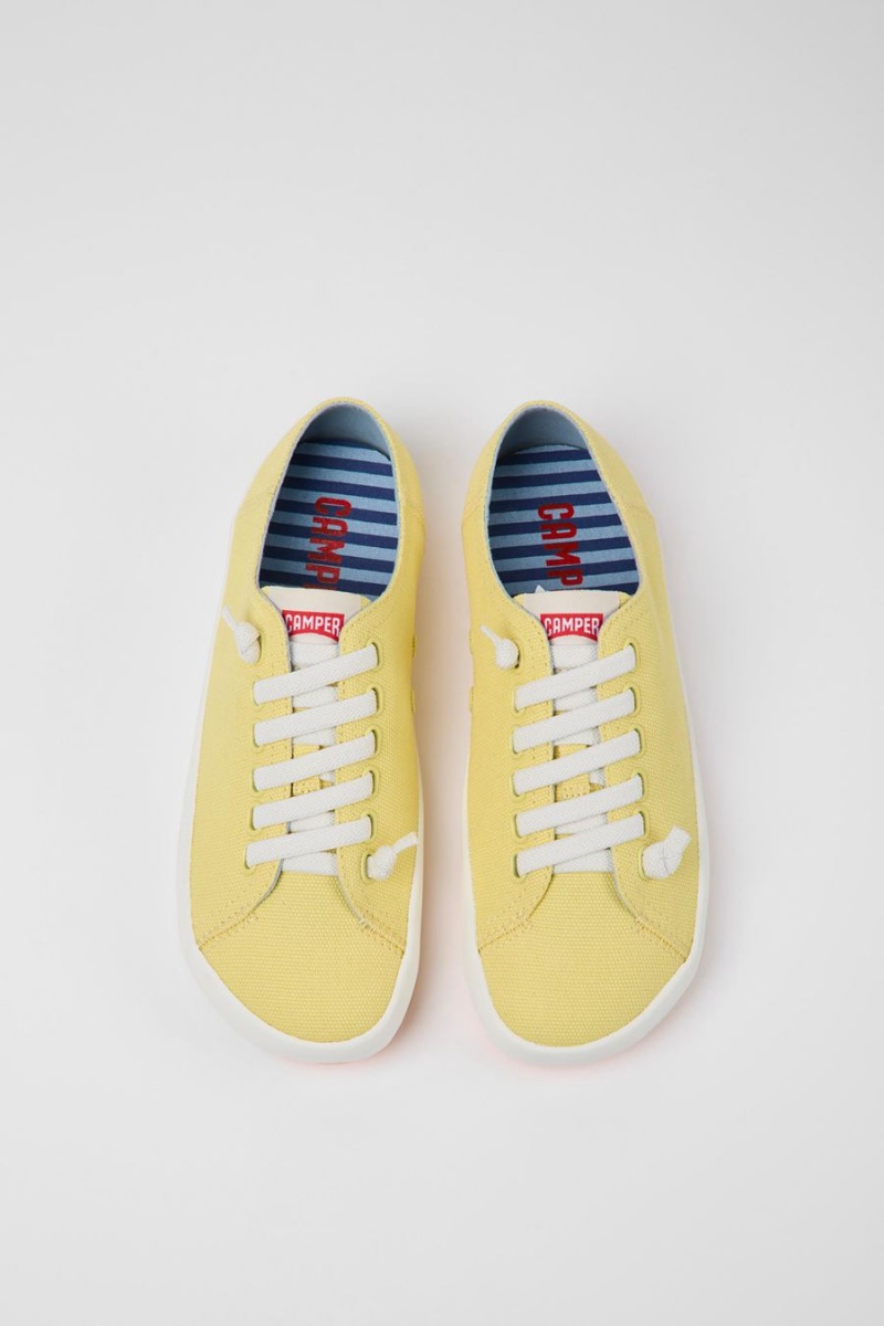 Zapatillas Camper Peu Rambla Textil Mujer Amarillo | KAJFN-2960