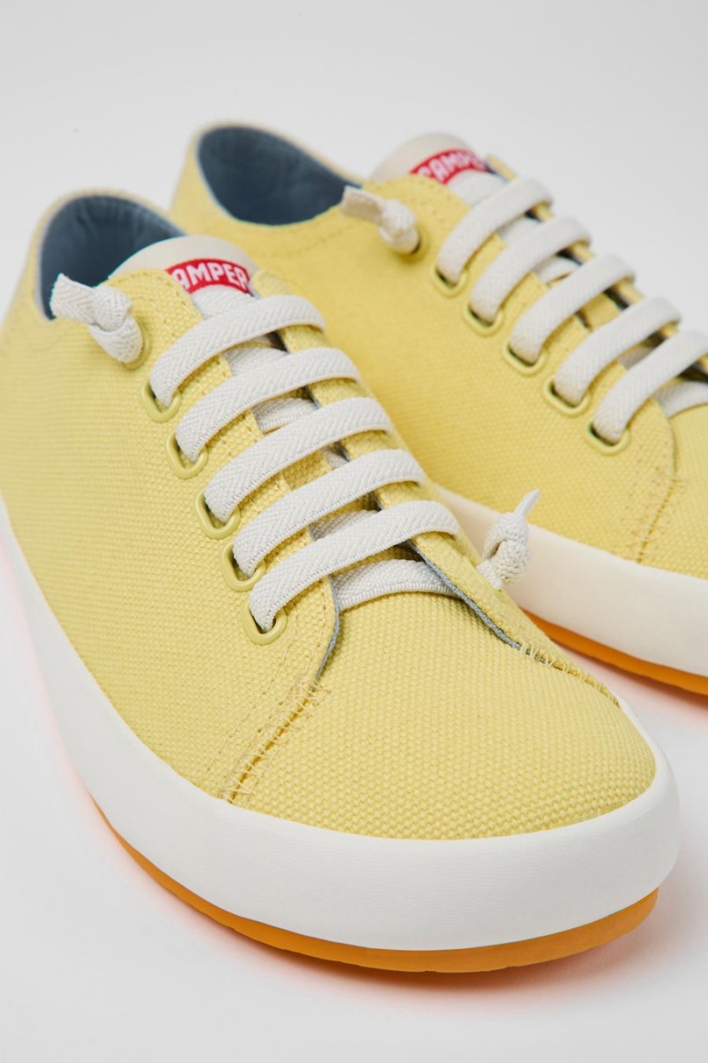 Zapatillas Camper Peu Rambla Textil Mujer Amarillo | KAJFN-2960