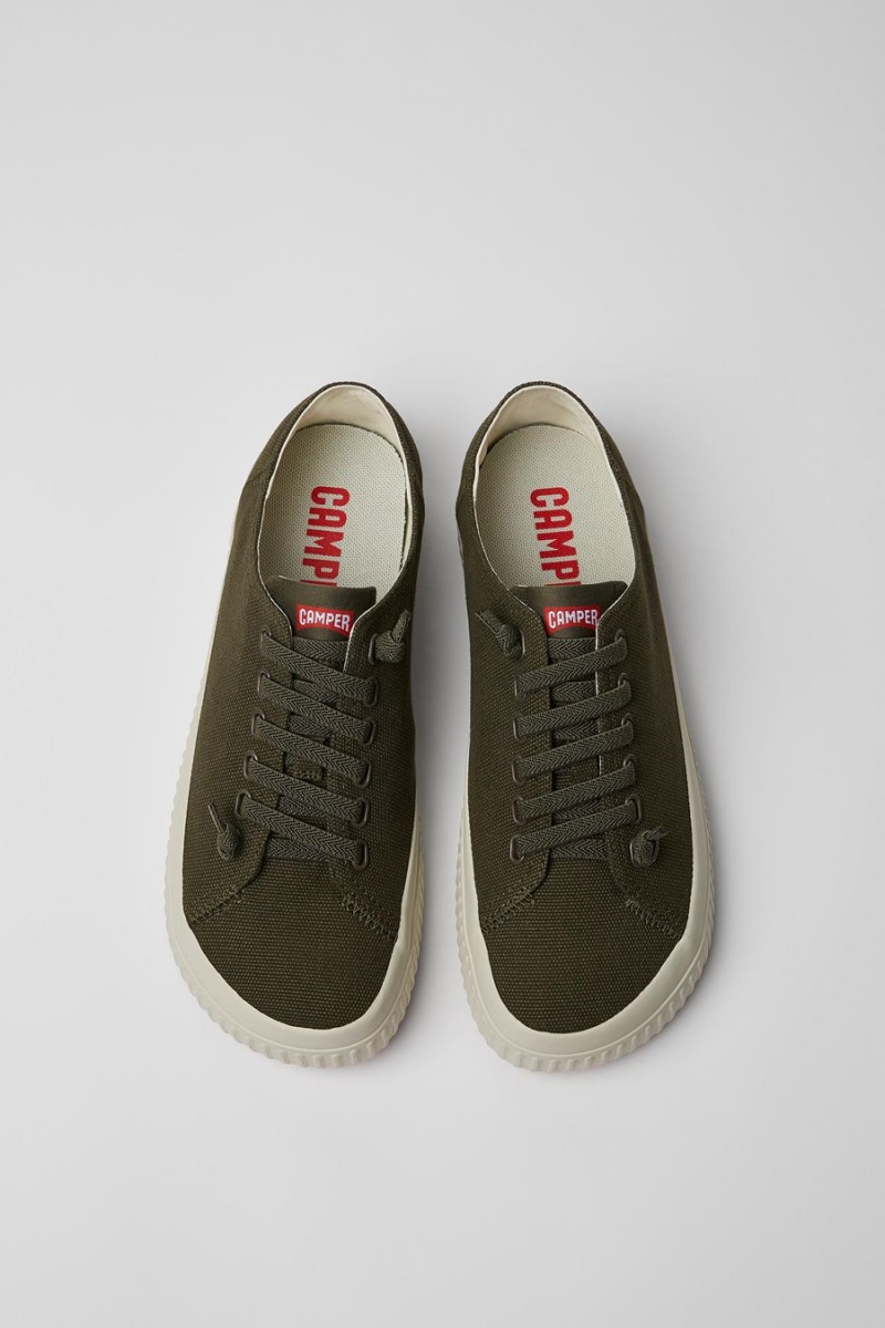 Zapatillas Camper Peu Roda Recycled Algodon Hombre Verde | JFBPQ-4830