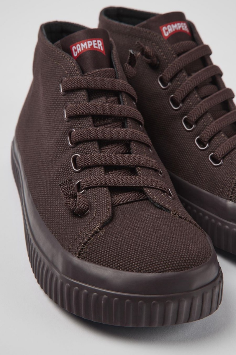 Zapatillas Camper Peu Roda Recycled Algodon Mujer Burdeos | IQWJX-1706